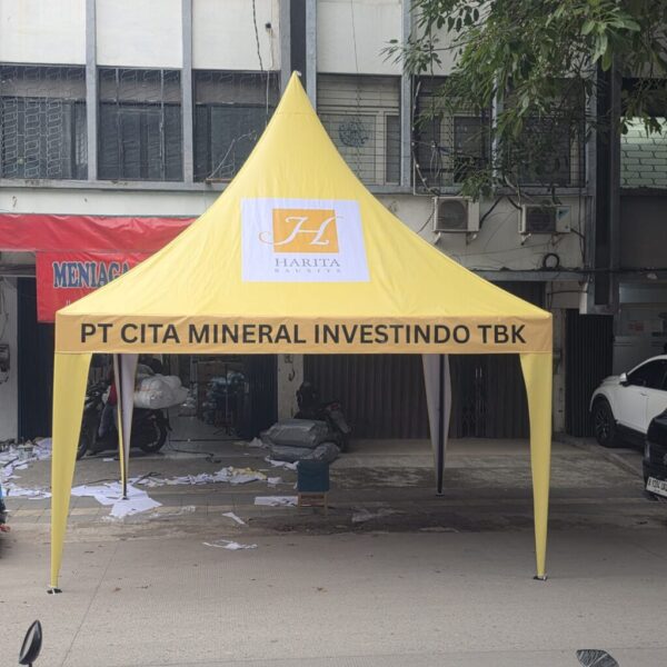 Tenda kerucut ukuran 4x4 meter
