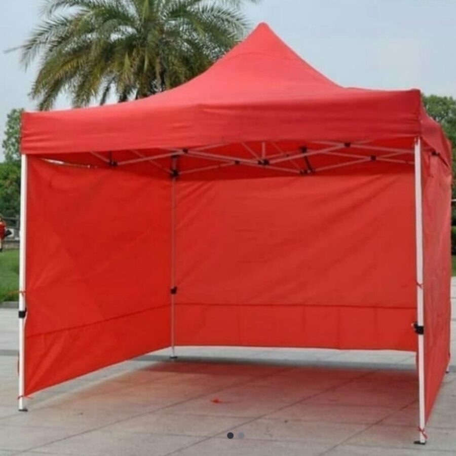 Tenda lipat 3x3 premium + dinding 3 sisi